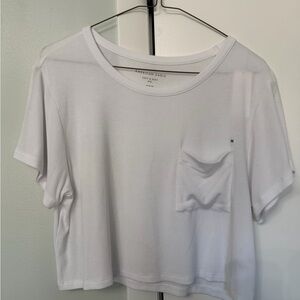 American Eagle Outfitters Classic White Crop Top